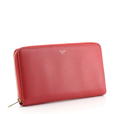 celine long zip wallet